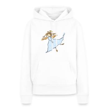 Angel - Women’s Premium Organic Hoodie - white - Front - Julia (174cm)