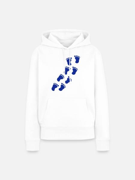 Baby - Frauen Premium Bio Hoodie - Weiß