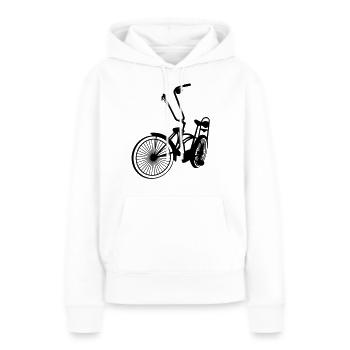 Lowrider Bike mit Speichen - Frauen Premium Bio Hoodie - Weiß - Vorne - Julia (174cm)