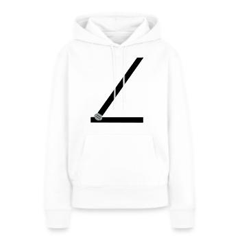 ceinture de sécurité - Sweat à capuche Premium bio Femme - blanc - Devant - Julia (174cm)