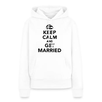 Heiraten - Frauen Premium Bio Hoodie - Weiß - Vorne - Julia (174cm)