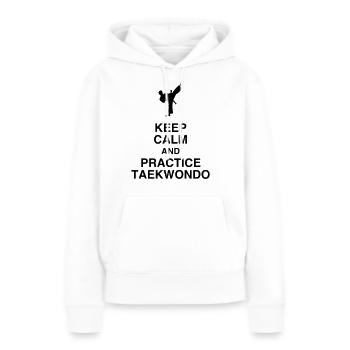 Taekwondo Taekwondoin Tae-Kwon-Do Tae Kwon Do - Frauen Premium Bio Hoodie - Weiß - Vorne - Julia (174cm)