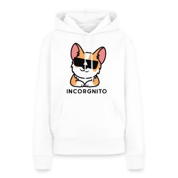 Incorgnito - Women’s Premium Organic Hoodie - white - Front - Julia (174cm)