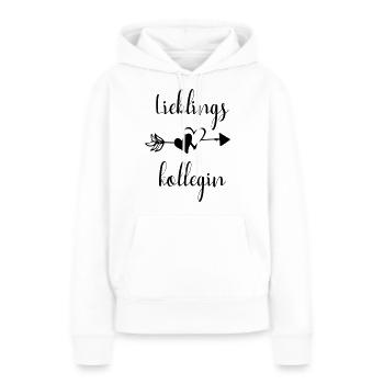 Lieblingskollegin Kollegin Team Spruch Geschenk - Frauen Premium Bio Hoodie - Weiß - Vorne - Julia (174cm)