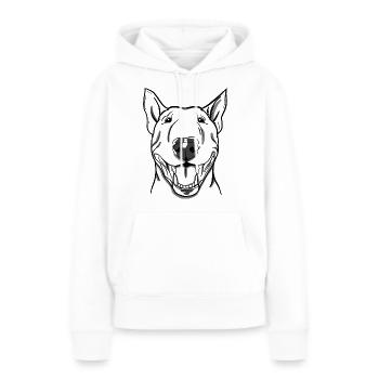 Don the Miniature Bull Terrier - Women’s Premium Organic Hoodie - white - Front - Julia (174cm)