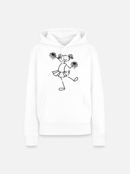 Cheerleader - Frauen Premium Bio Hoodie - Weiß