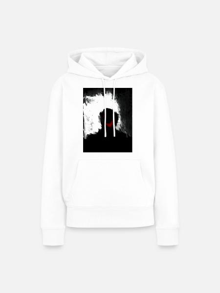 Teuflisch - Frauen Premium Bio Hoodie - Weiß