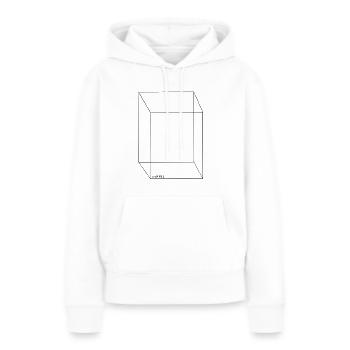 Simple - Sweat à capuche Premium bio Femme - blanc - Devant - Julia (174cm)
