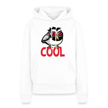 cooler Zebrafink - Australian zebra finch - Frauen Premium Bio Hoodie - Weiß - Vorne - Julia (174cm)