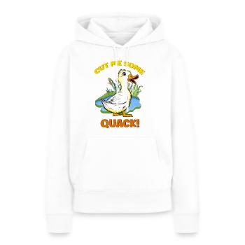 Cheeky duckling! - Women’s Premium Organic Hoodie - white - Front - Julia (174cm)