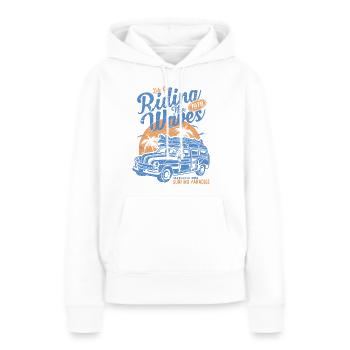 Wassersport - Frauen Premium Bio Hoodie - Weiß - Vorne - Julia (174cm)