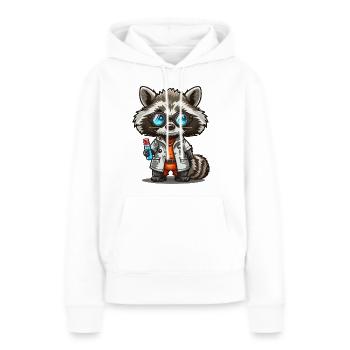 Schurken-Forscher - Frauen Premium Bio Hoodie - Weiß - Vorne - Julia (174cm)