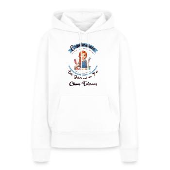 Beste Erzieherin - Frauen Premium Bio Hoodie - Weiß - Vorne - Julia (174cm)