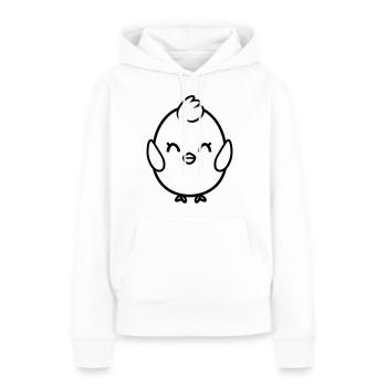 Küken - Frauen Premium Bio Hoodie - Weiß - Vorne - Julia (174cm)