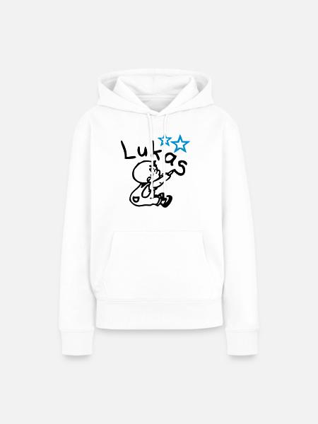 naam lukas © - Frauen Premium Bio Hoodie - Weiß