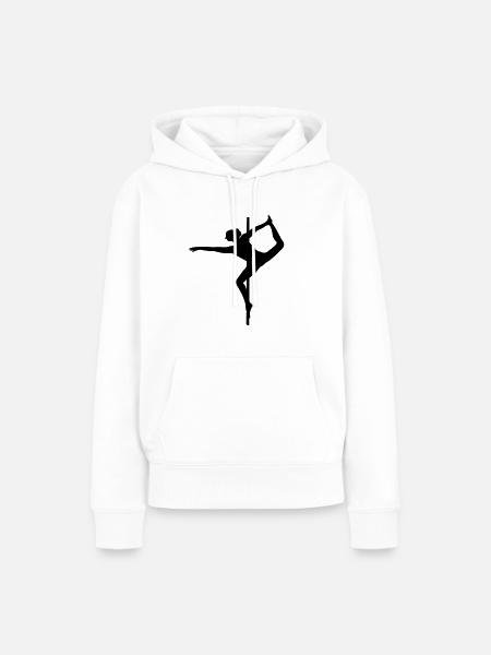 poledance pose - Frauen Premium Bio Hoodie - Weiß