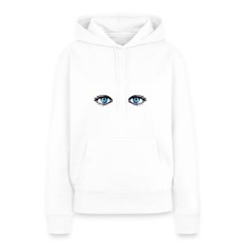 Eyes - Women’s Premium Organic Hoodie - white - Front - Julia (174cm)