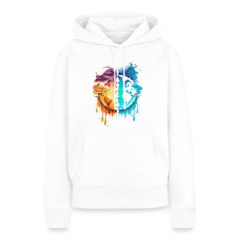 Climate change - Women’s Premium Organic Hoodie - white - Front - Julia (174cm)