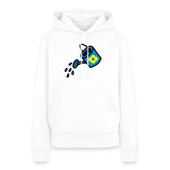 Arrosoir 3 - Sweat à capuche Premium bio Femme - blanc - Devant - Julia (174cm)