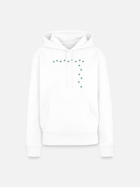 Snowflake Starglitter - Frauen Premium Bio Hoodie - Weiß
