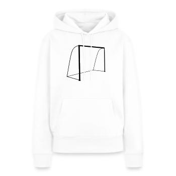 Ziel - Frauen Premium Bio Hoodie - Weiß - Vorne - Julia (174cm)