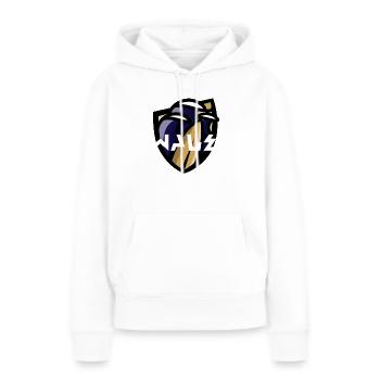 Coast Wave - Frauen Premium Bio Hoodie - Weiß - Vorne - Julia (174cm)