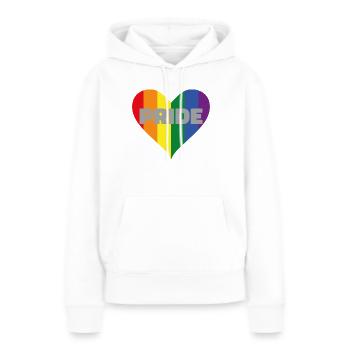 Stolz - Frauen Premium Bio Hoodie - Weiß - Vorne - Julia (174cm)