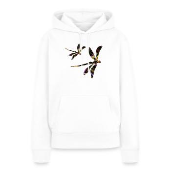 Important - Sweat à capuche Premium bio Femme - blanc - Devant - Julia (174cm)
