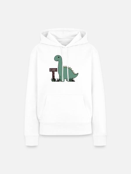 Dino Luis - Frauen Premium Bio Hoodie - Weiß