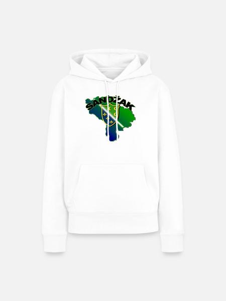 Sandzak, Sanjak grb - Frauen Premium Bio Hoodie - Weiß