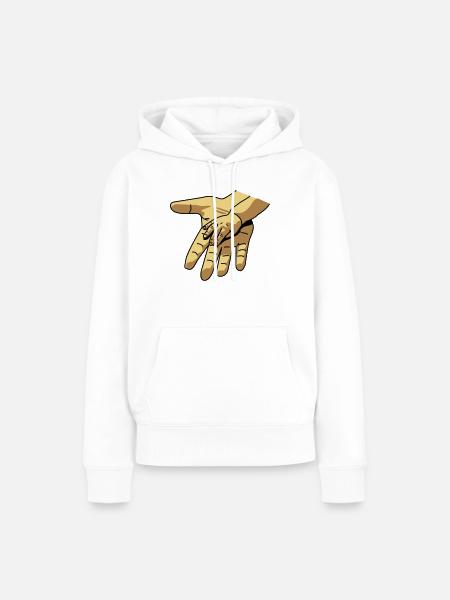 hand_in_hand - Frauen Premium Bio Hoodie - Weiß