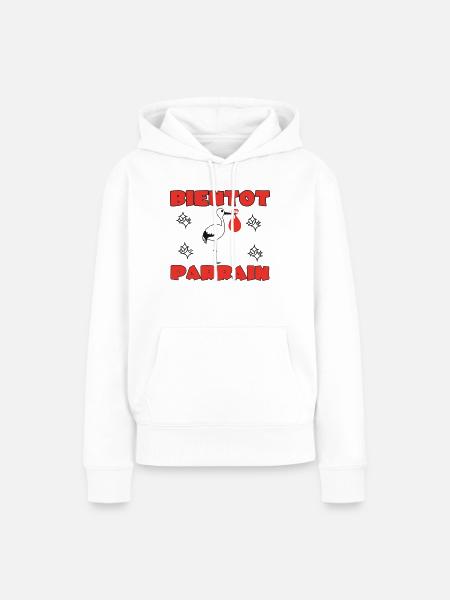 BALD PATE SEIN - Frauen Premium Bio Hoodie - Weiß