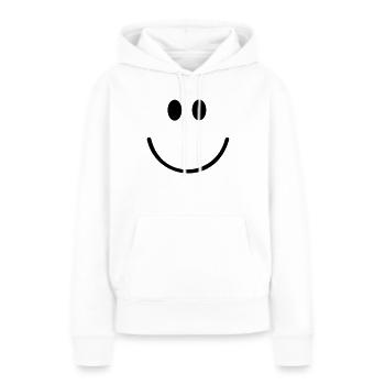 Gesicht - Frauen Premium Bio Hoodie - Weiß - Vorne - Julia (174cm)