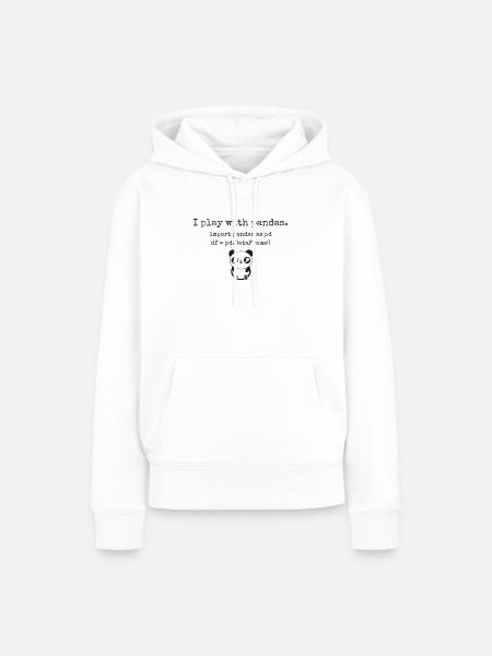 Für Data Scientists und Python-Programmierer - Frauen Premium Bio Hoodie - Weiß
