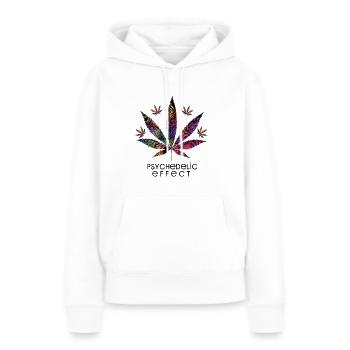 Effet psychologique - Sweat à capuche Premium bio Femme - blanc - Devant - Julia (174cm)