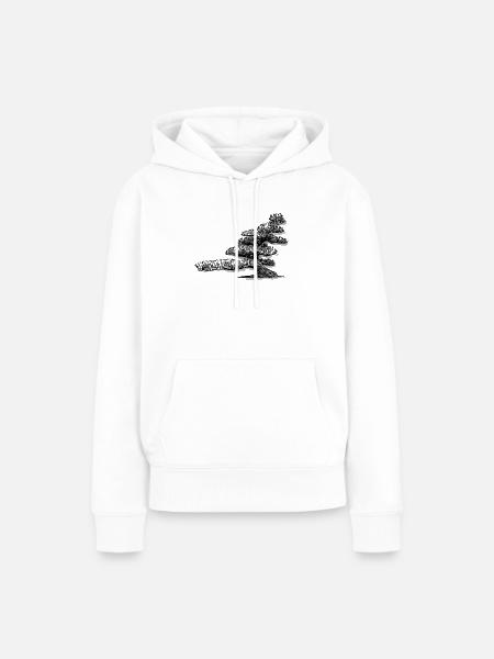 Bonsai - Frauen Premium Bio Hoodie - Weiß