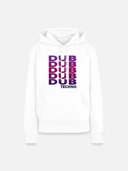 Dub Techno - Frauen Premium Bio Hoodie - Weiß