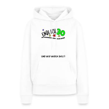 30. Geburtstag Gästebuch Deko Party Geschenk - Frauen Premium Bio Hoodie - Weiß - Vorne - Julia (174cm)