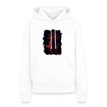 Ein Tanz mit dem Teufel - Frauen Premium Bio Hoodie - Weiß - Vorne - Julia (174cm)