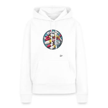 So viele Pillen, Medikamente so krank - Frauen Premium Bio Hoodie - Weiß - Vorne - Julia (174cm)