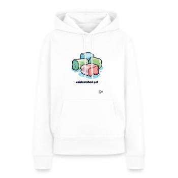 Unbekanntes Kaugummi Objekt - Frauen Premium Bio Hoodie - Weiß - Vorne - Julia (174cm)
