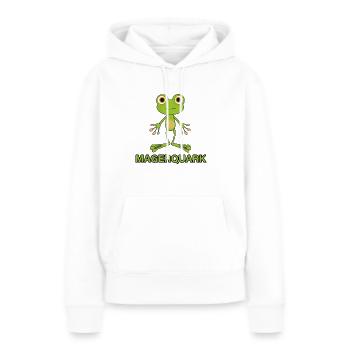 Frog Word Game Joke Lean Quark Drôle Cadeau - Sweat à capuche Premium bio Femme - blanc - Devant - Julia (174cm)