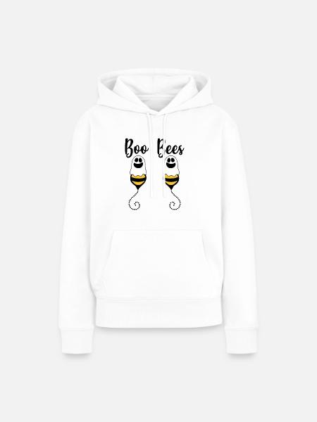 Boo Bees - Frauen Premium Bio Hoodie - Weiß