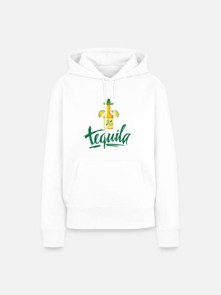 Tequila Geschenkidee - Frauen Premium Bio Hoodie - Weiß