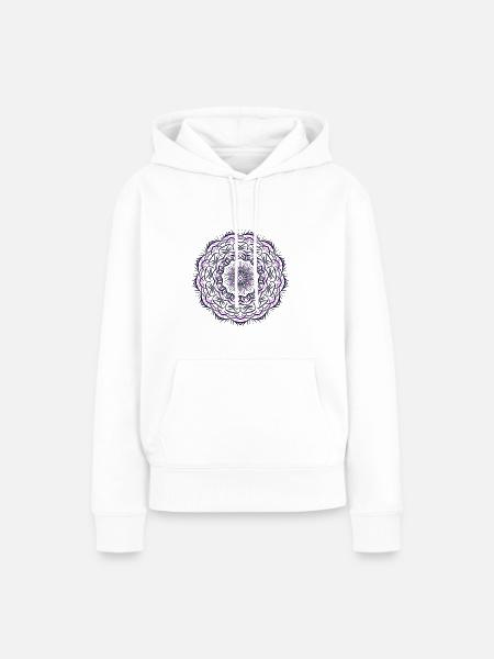 Mandala - Frauen Premium Bio Hoodie - Weiß