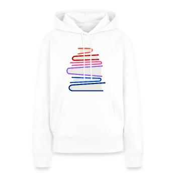 Bücher - Frauen Premium Bio Hoodie - Weiß - Vorne - Julia (174cm)