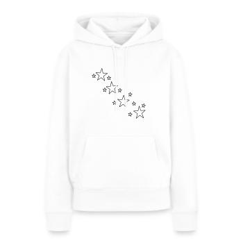 star - Sweat à capuche Premium bio Femme - blanc - Devant - Julia (174cm)