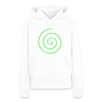 Spirale Geschenk - Frauen Premium Bio Hoodie - Weiß - Vorne - Julia (174cm)