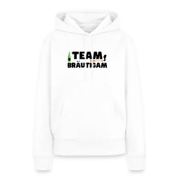 Team Bräutigam Feier Junggesellenabschied - Frauen Premium Bio Hoodie - Weiß - Vorne - Julia (174cm)
