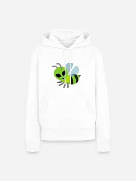 Außerirdische Biene - Außerirdische Biene - Frauen Premium Bio Hoodie - Weiß